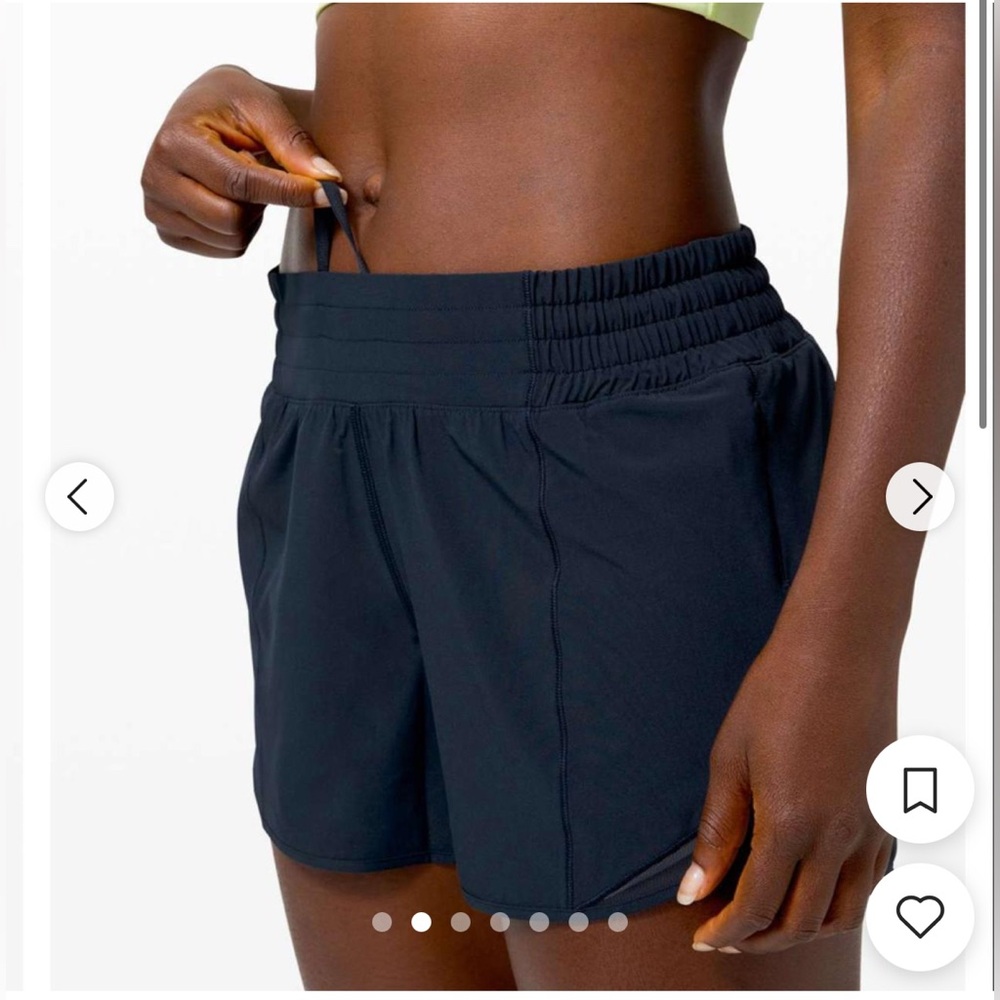 Lululemon Hotty Hot Lined Short 4" Size 4 True Navy